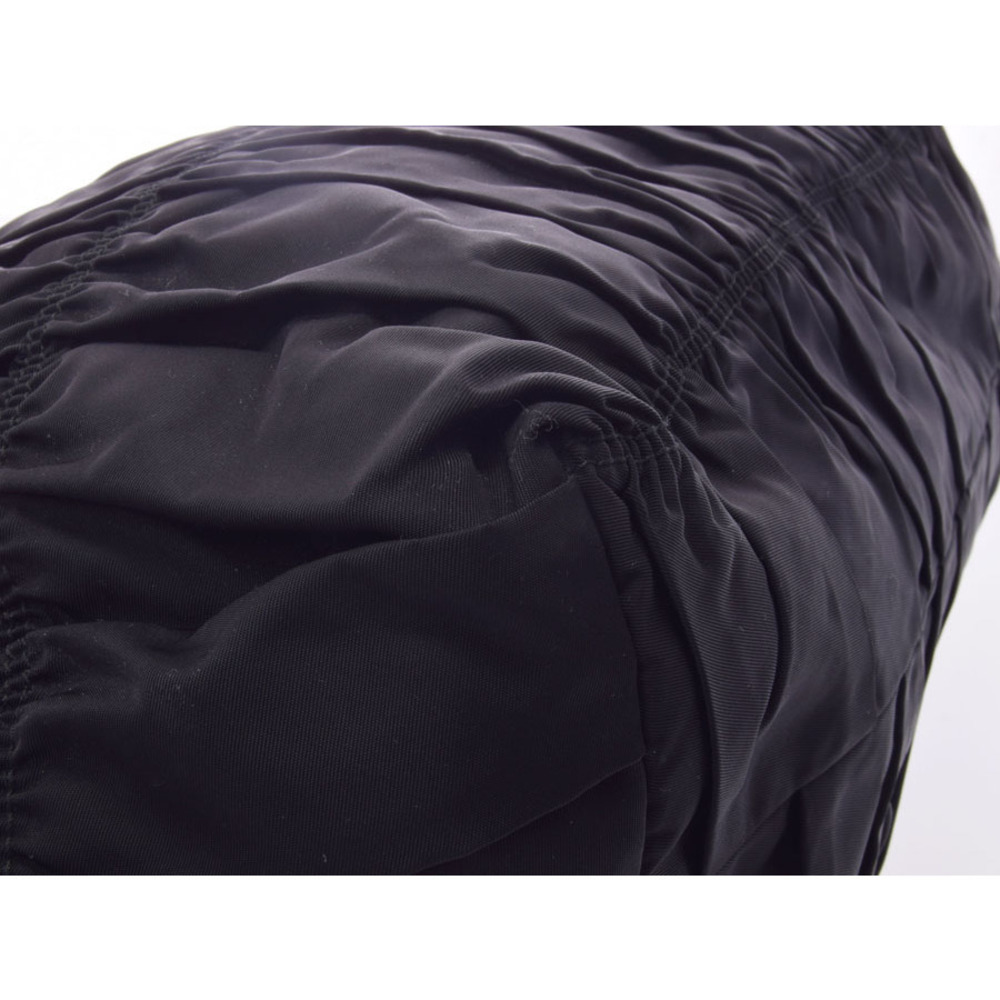 Prada tote Gathered bag black nylon Gaufre - Picture 6 of 11